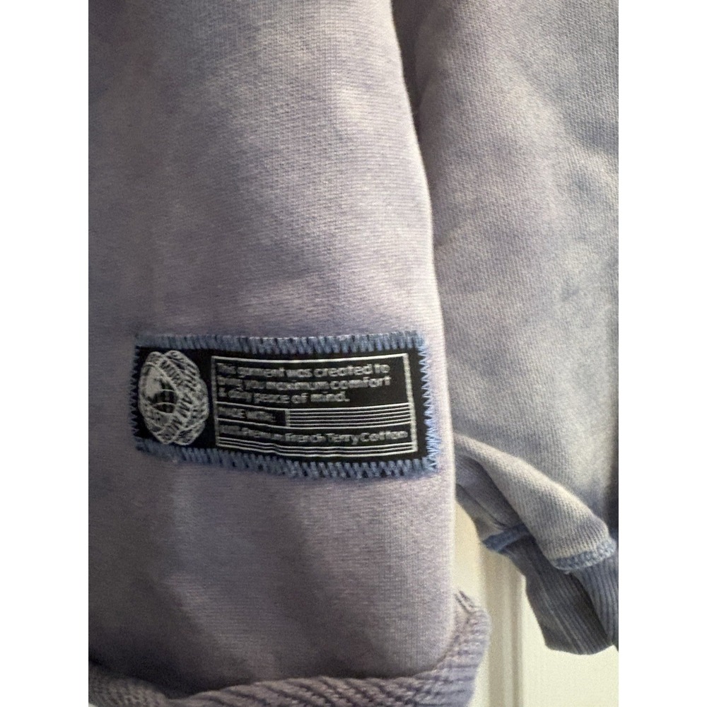 Alphalete Men's Terry Crewneck Sweatshirt Distressed Celestial Blue Small NWT - Picture 5 of 5